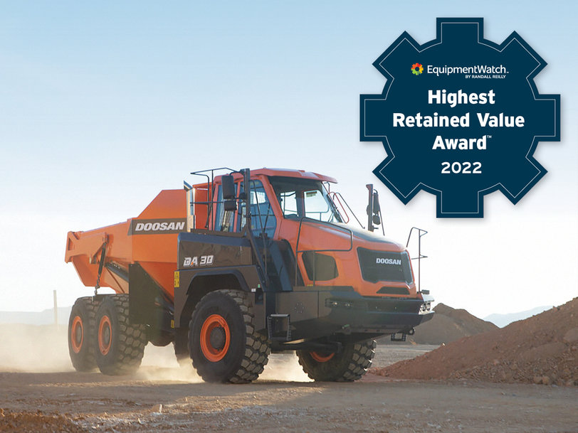 Doosan ADT Wins 2022 Highest Retained Value Award